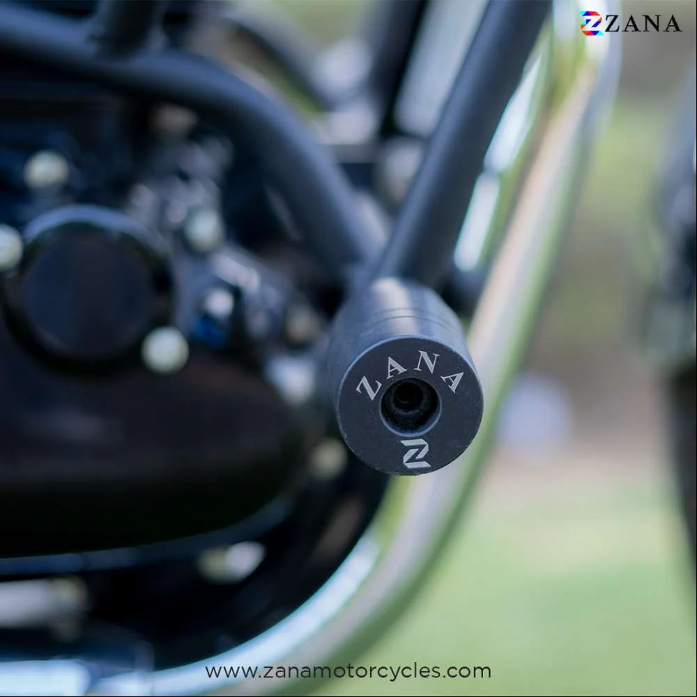 Honda CB350/ H'ness Zana Crash Guard with slider texture Matt Black - Image 4
