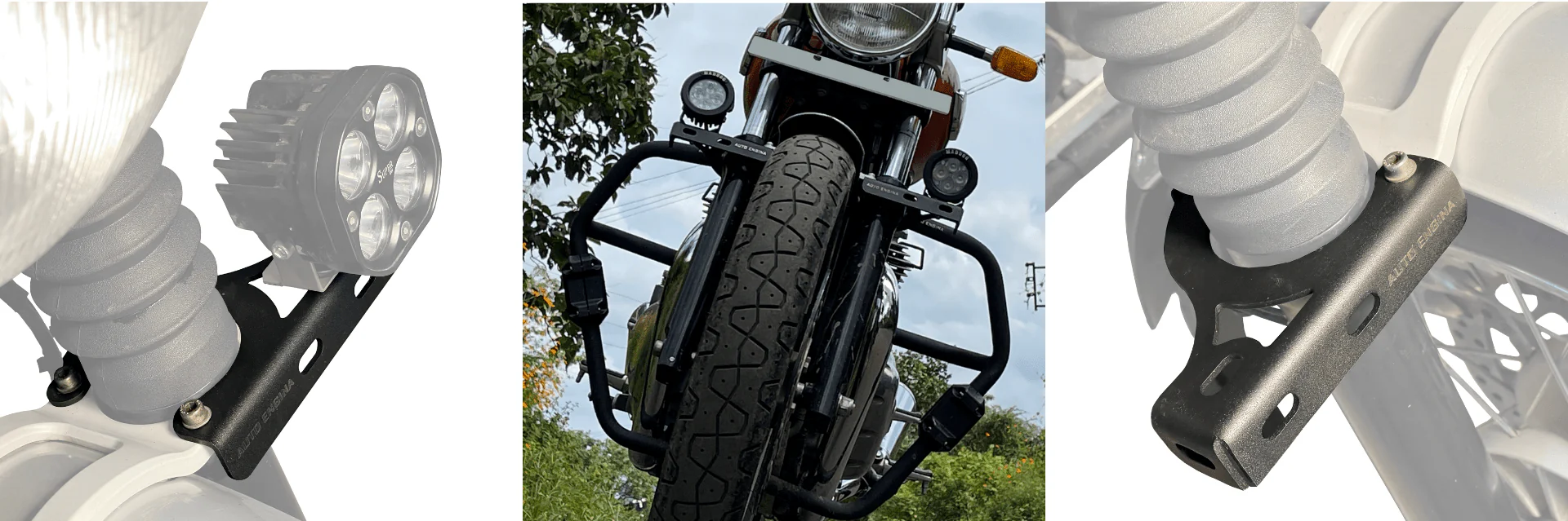 Royal Enfield Interceptor 650 Auto Engina fog light mount - Image 3